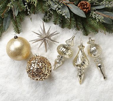  Holiday Ornament Storage - Gold / Holiday Ornament