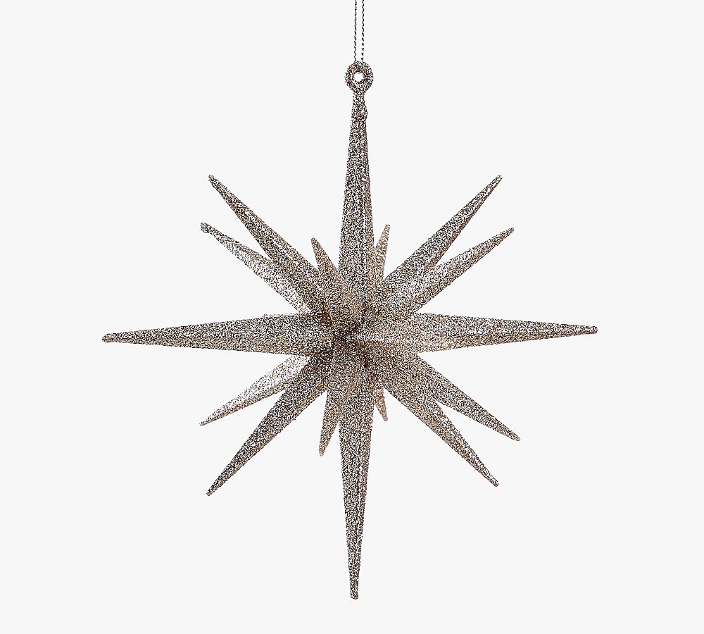 Shatterproof Gilded Gold Star Ornament Sets