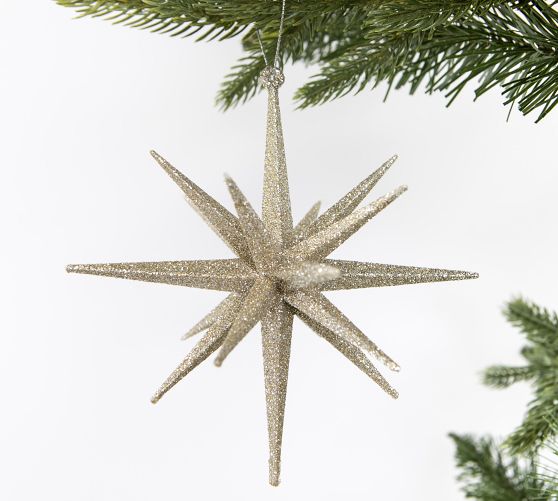 Shatterproof Gilded Gold Star Ornament Sets | Pottery Barn