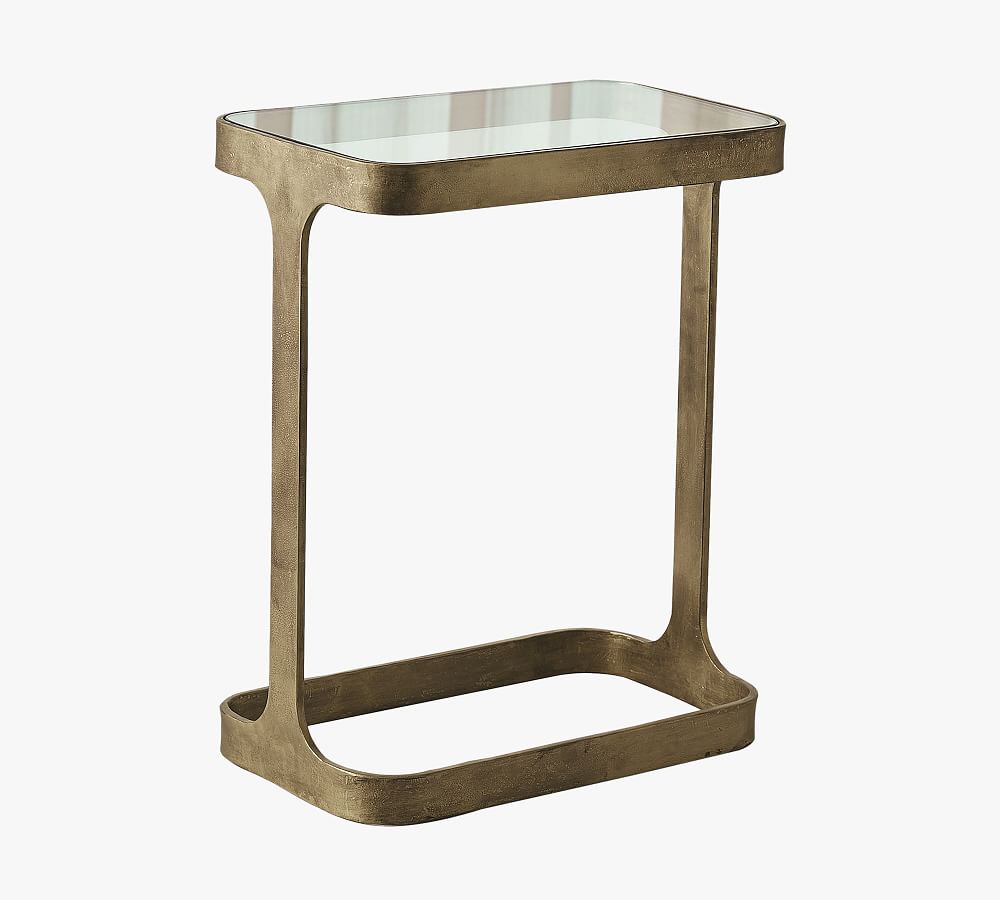 Cooper Rectangular Metal Accent Table Pottery Barn