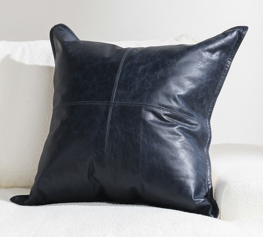 Pottery barn 2024 leather pillow