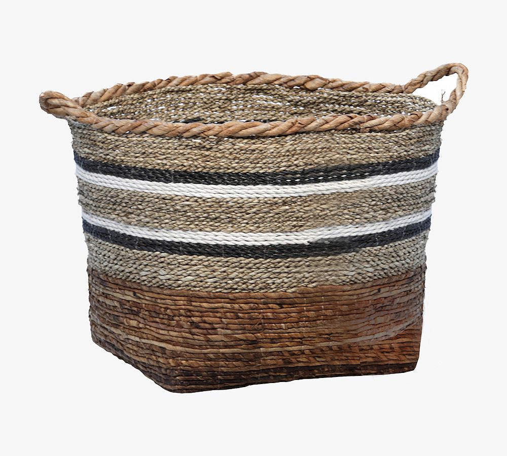 Aya Handwoven Striped Baskets - Set of 3