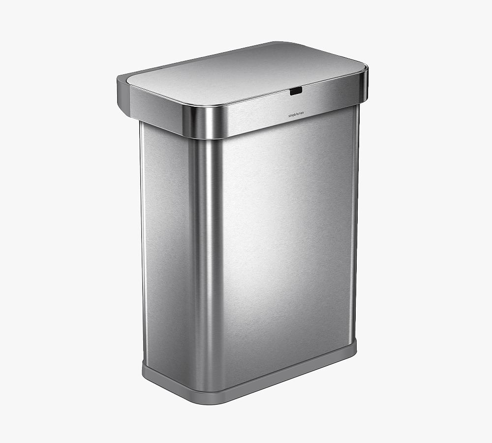 Simplehuman® 58 Liter Voice and Motion Sensor Trash Can Pottery Barn
