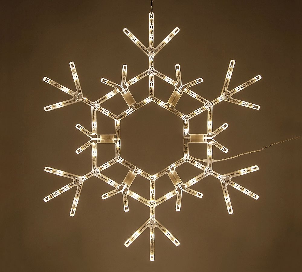 Warm White LED Folding Snowflake