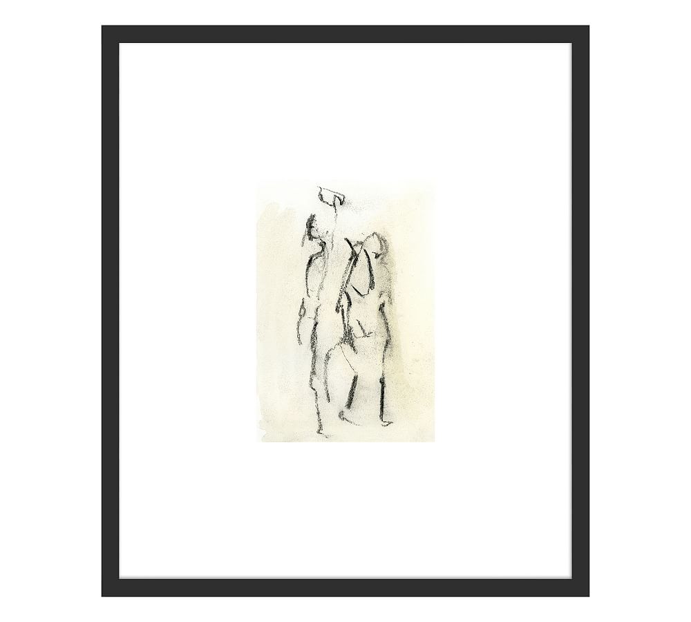 Figures Framed Print By Gold Rush
