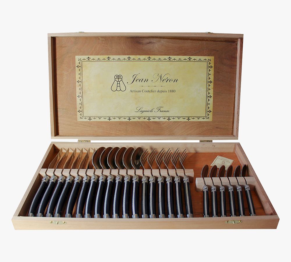 Laguiole Stainless Steel 24-Piece Boxed Flatware Set