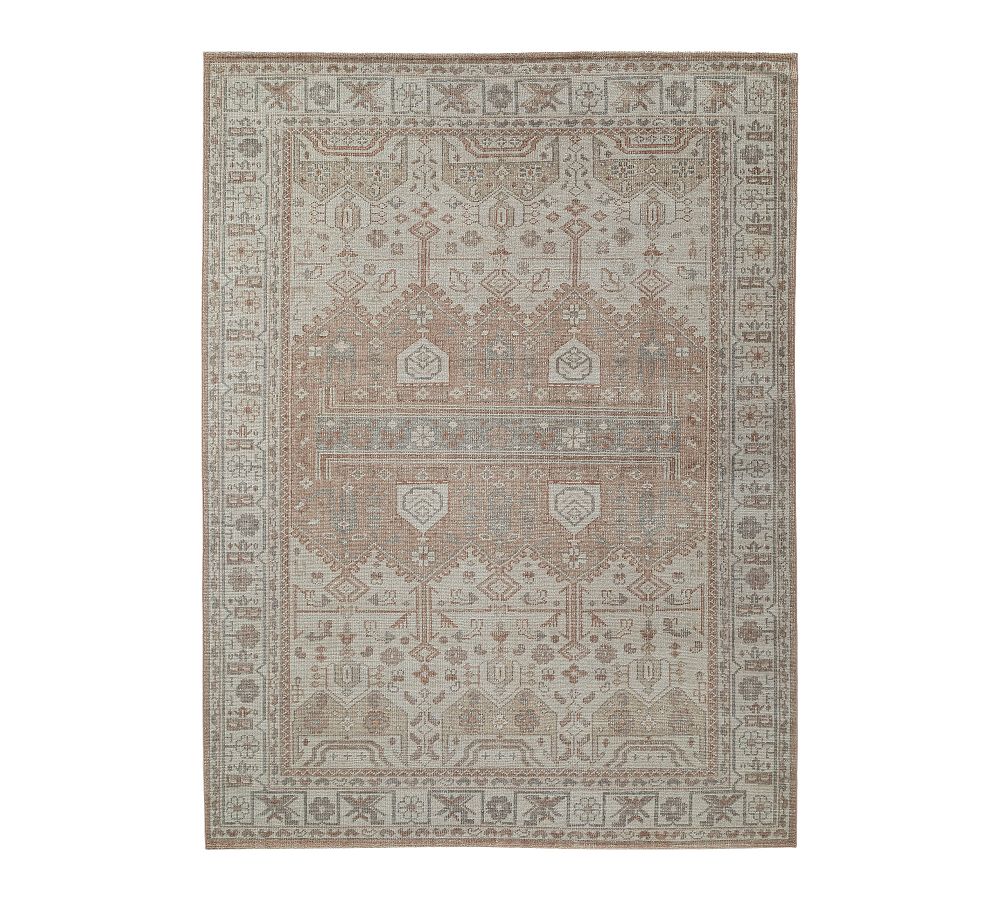 Marrin Hand-Knotted Ivory Wool Area Rug 9'x12