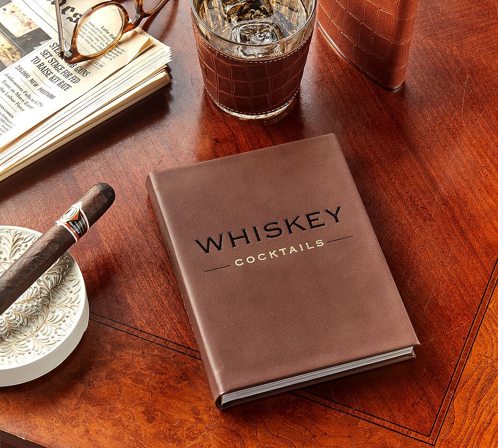 Whiskey Cocktails By Taylor Bently Leather-Bound Book