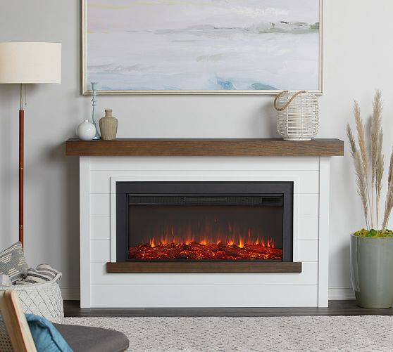 Alessio Electric Fireplace Pottery Barn