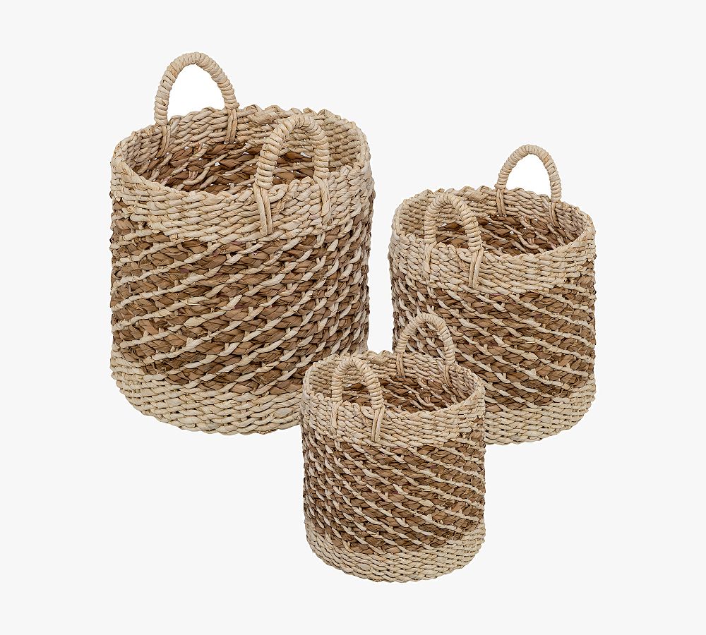 Serena Round Seagrass Baskets - Set of 3
