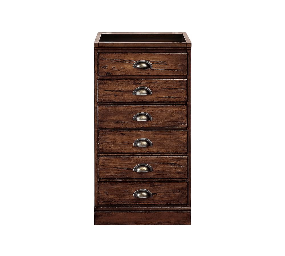 OPEN BOX Printer's 16" 3Drawer File without Top, Tuscan