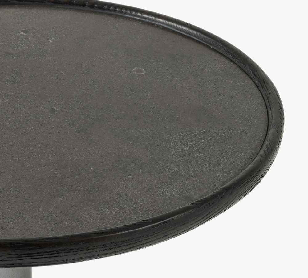 Brunswick Round Bluestone End Table Pottery Barn