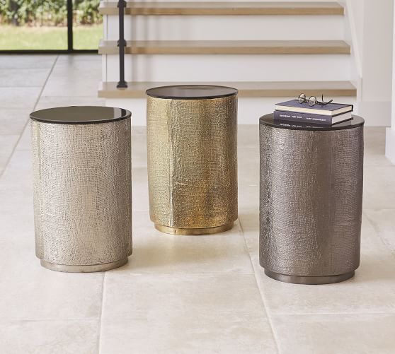 Oslo Round Accent Table Pottery Barn