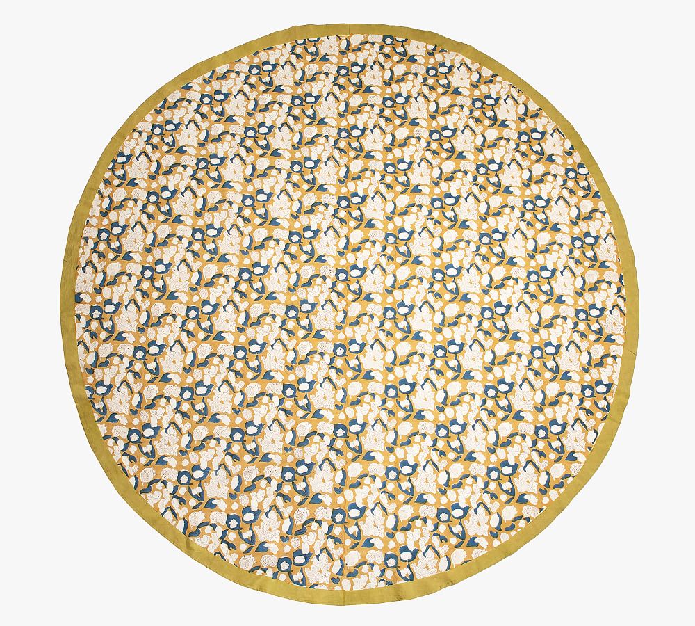 Camille Cotton Round Tablecloth