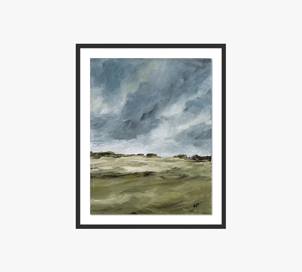 Stormy Sky By Shaina Page with Maple Frame