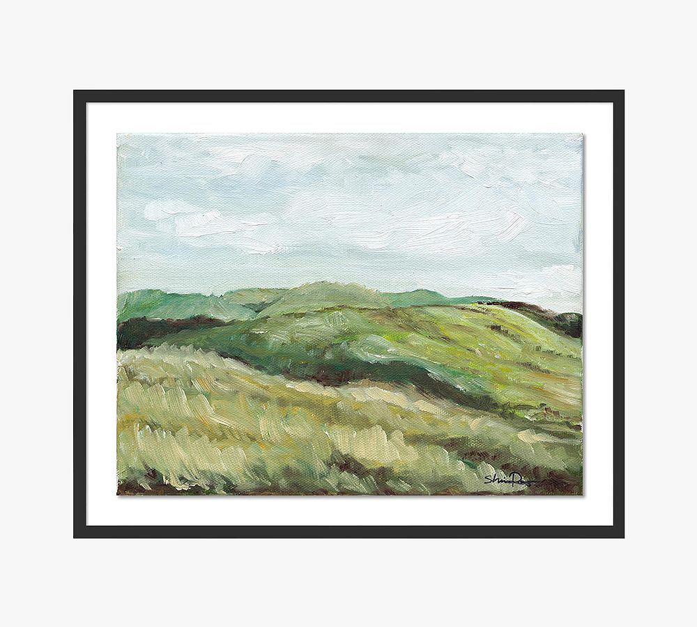 Hillside By Shaina Page with Maple Frame