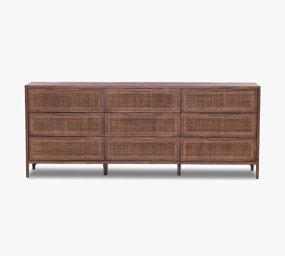 Dolores 9-Drawer Cane Dresser | Pottery Barn