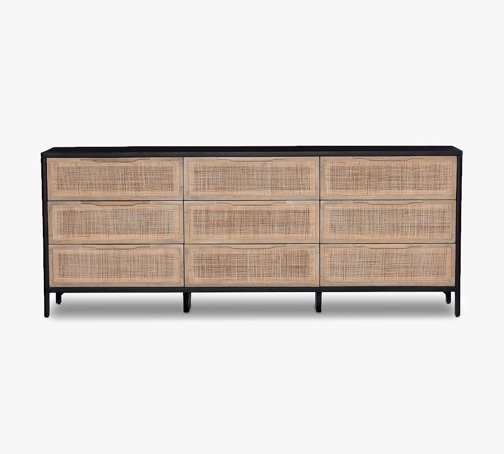 Dolores 9-Drawer Cane Dresser | Pottery Barn