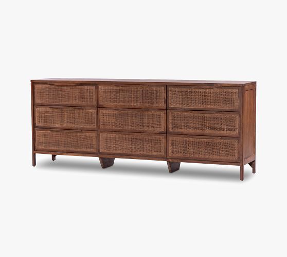Dolores 9-Drawer Cane Dresser | Pottery Barn