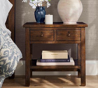 2 drawer outlet nightstand