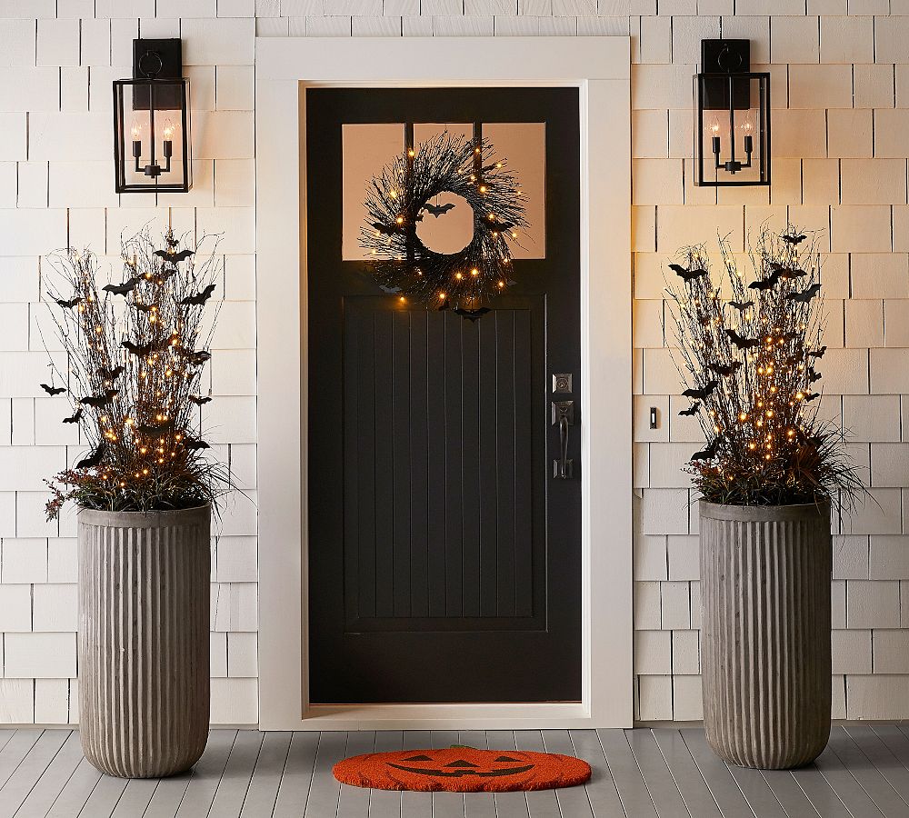 Carved Pumpkin Doormat Pottery Barn