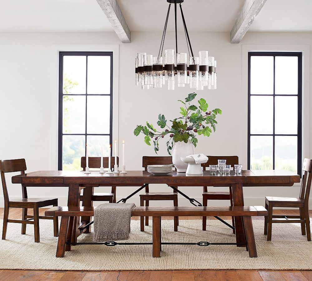 Pottery barn deals wood dining table