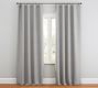 Custom Belgian Flax Linen Curtain - Flagstone | Pottery Barn