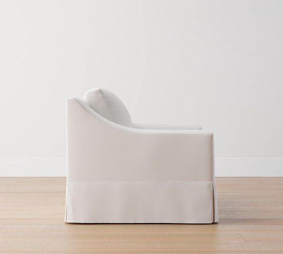 York Slope Arm Slipcovered Armchair Pottery Barn