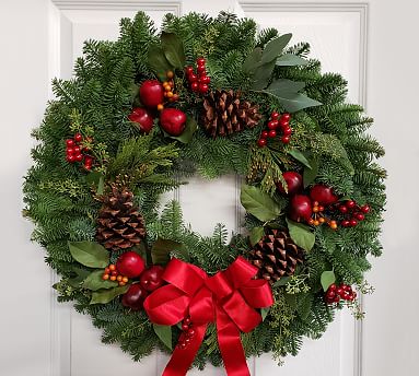 Fresh Apple Holiday Wreath, 24