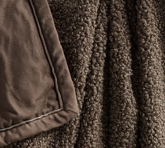 Cozy Teddy Faux Fur Throw Blanket | Pottery Barn