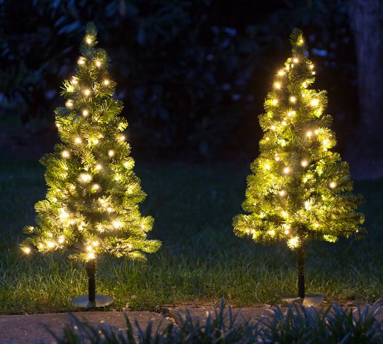 Outdoor deals lighted trees