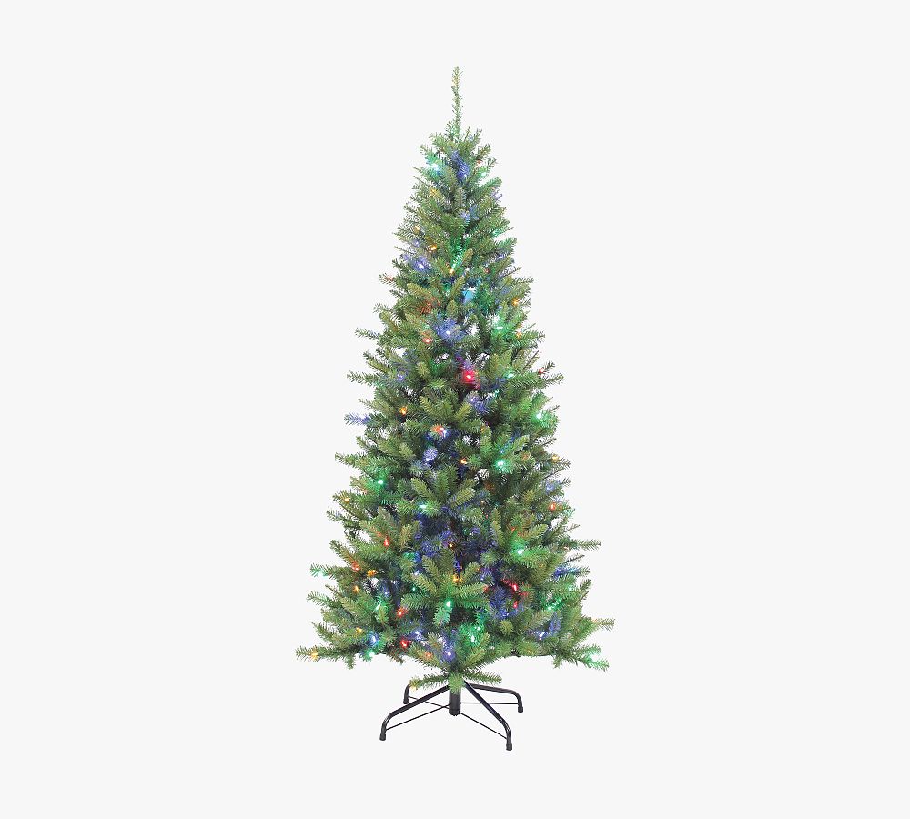 Lit LED Ozark Pine Faux Christmas Tree - 7 Ft.