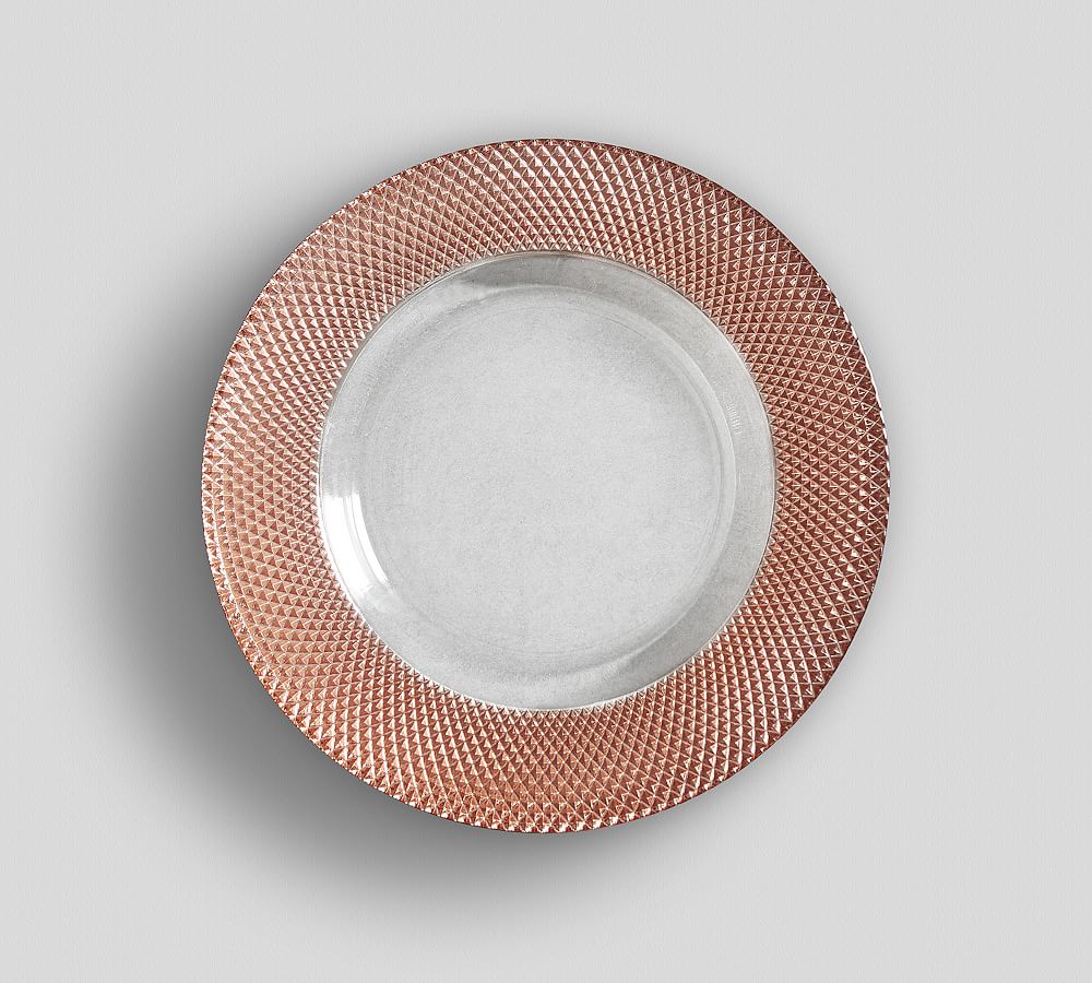 Monique lhuillier melrose discount glass charger plate