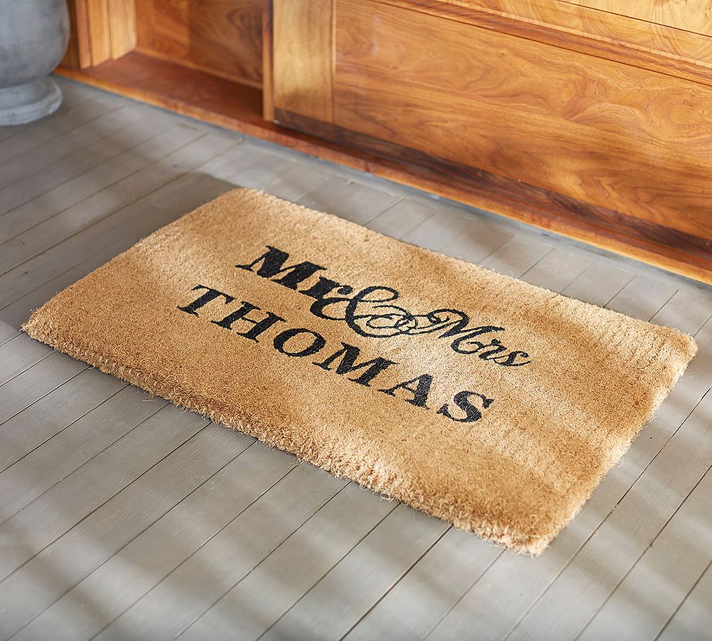 Mr. and Mrs. Personalized Doormat
