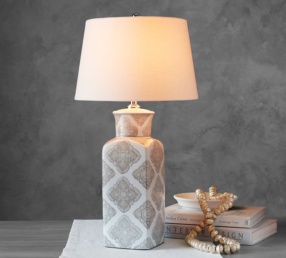 Pottery barn langley deals lamp