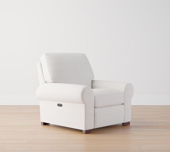 Turner Roll Arm Power Recliner Pottery Barn