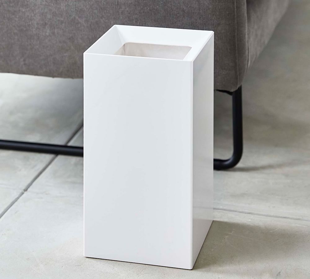 Yamazaki Square Open Top 2.4 Gallon Trash Can | Pottery Barn