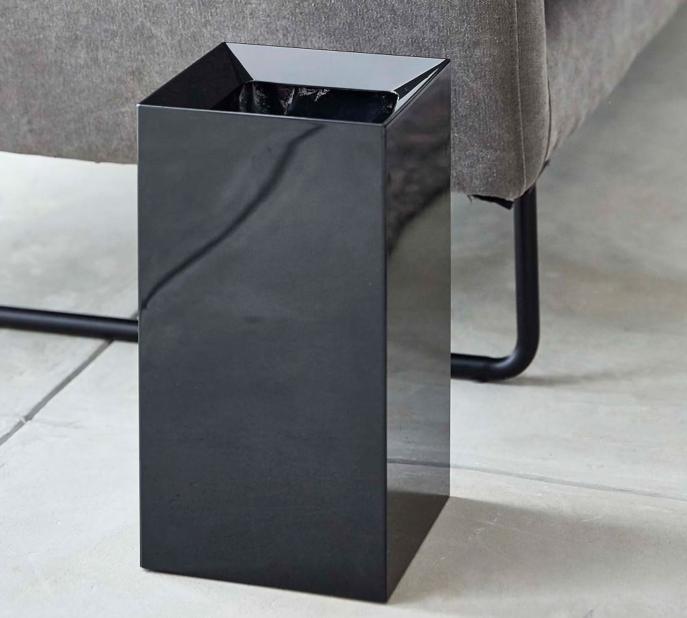 Yamazaki Square Open Top 2.4 Gallon Trash Can | Pottery Barn