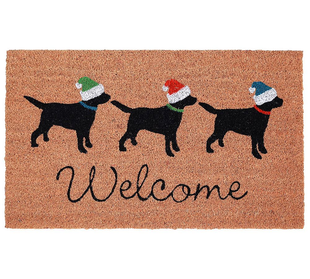 Christmas Dogs Welcome Doormat