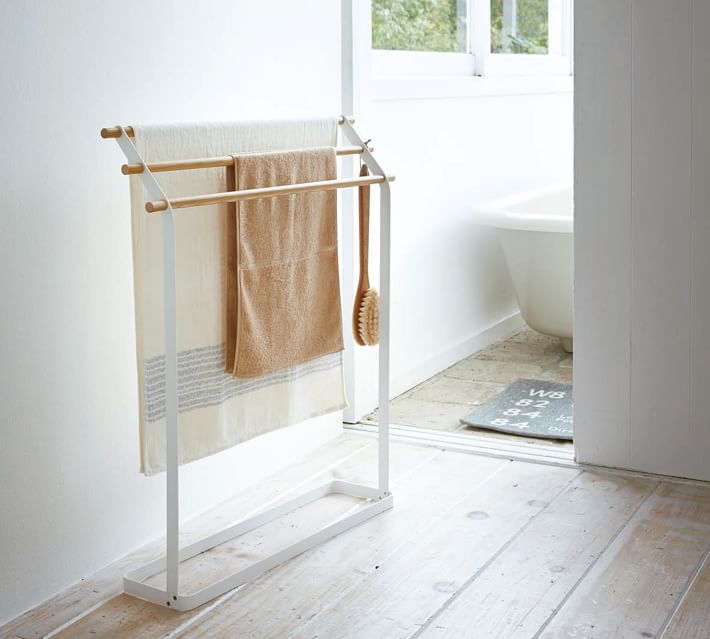 Free Standing Bath Towel Hanger, Yamazaki Home