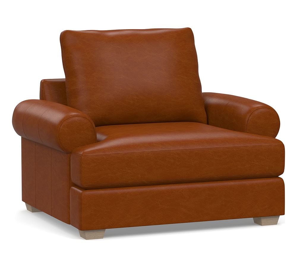 Canyon Roll Arm Leather Armchair