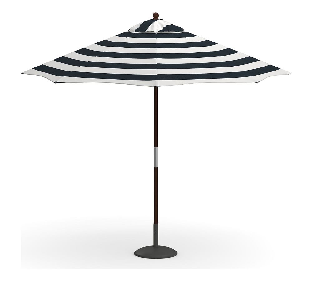 9' Round Outdoor Patio Umbrella – Eucalyptus Tilt Frame​