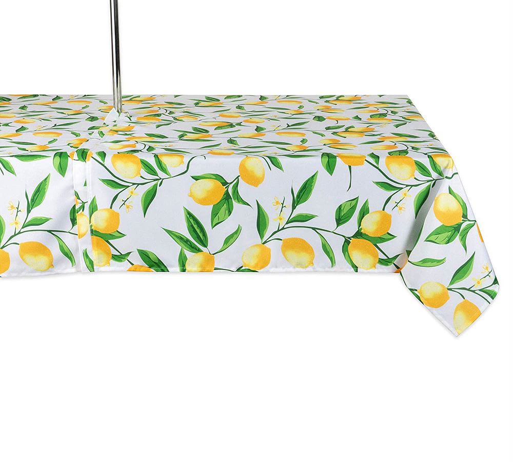 Lemon Outdoor Rectangular Tablecloth