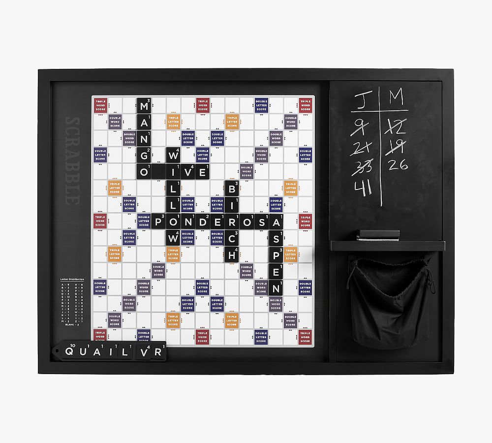 Oversized Wooden Scrabble Wall Game