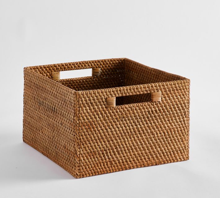 Taupe Y-Weave Storage Basket, Extra Small