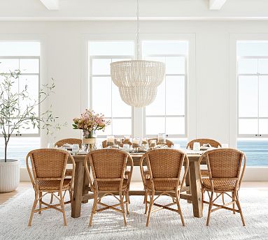 Rustic Farmhouse Extending Dining Table | Pottery Barn