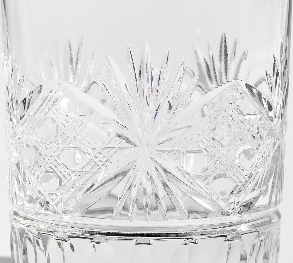 Antique Cut Double Old Fashioned Glasses Pottery Barn