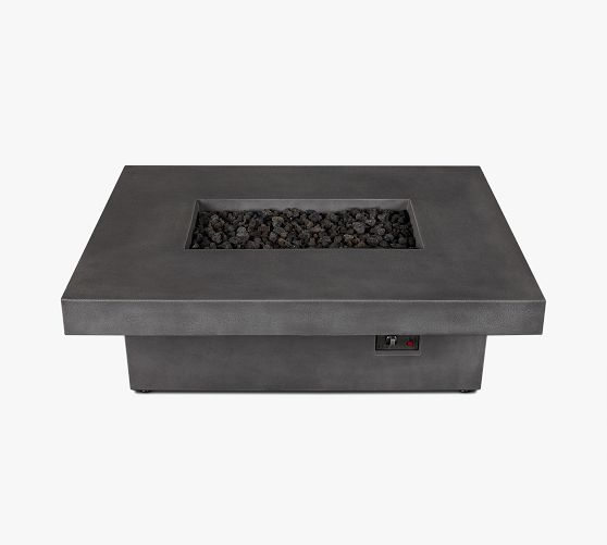Chrisley Rectangular Propane Fire Table Pottery Barn