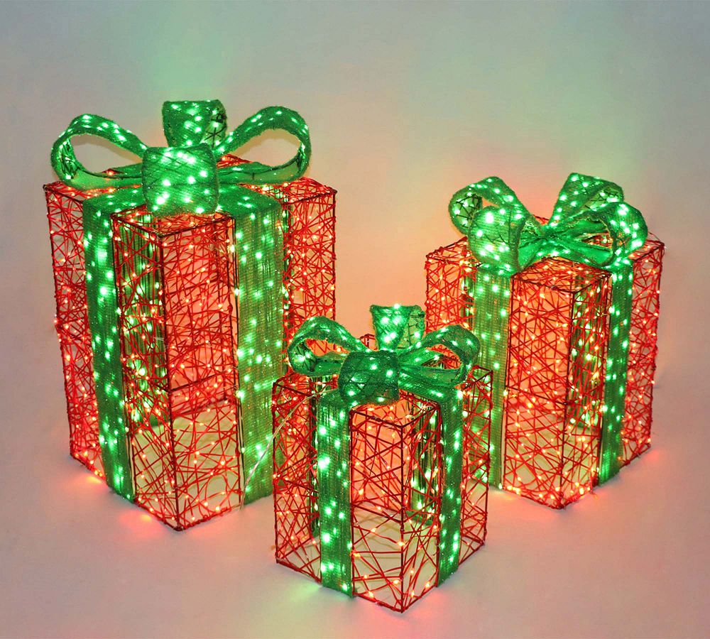 Lit Holiday Presents - Set of 3