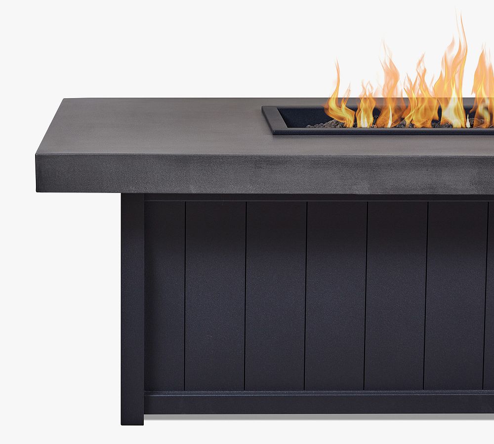 Floyd 72" Rectangular Propane Fire Table Pit Pottery Barn